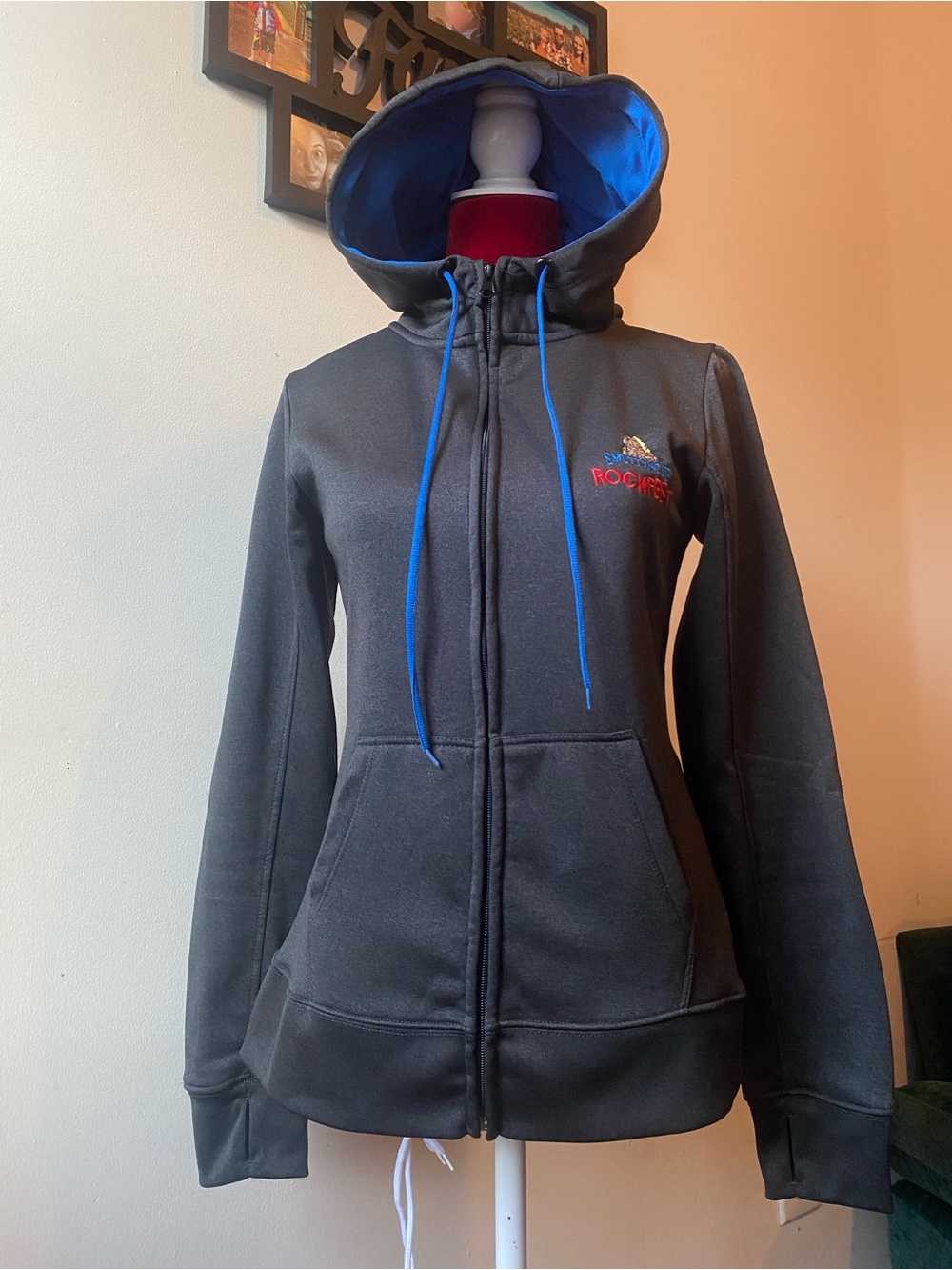 Smuttynose Rockfest Half Marathon & 5K Vermont Charcoal Full-Zip Hoodie